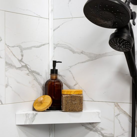 Carrara Marble Shower Shelf 14.56x7.12x2 | Tiles By Kia