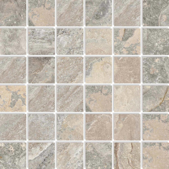 Chitwan Gris 2X2 Mosaic | Tiles By Kia