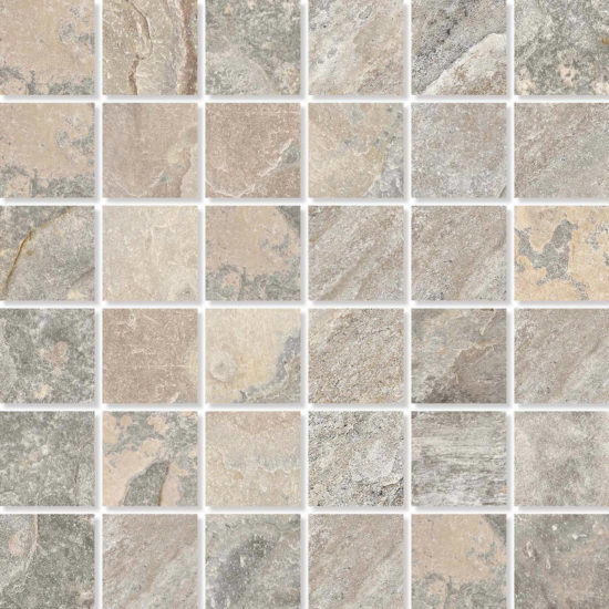 Chitwan Gris 2X2 Mosaic | Tiles By Kia