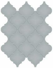 Cloud Blue Glossy Arabesque Mosaic | Tiles By Kia