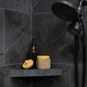 Cracked Slate Shower Shelf 14.56x7.12x2 | Tiles By Kia
