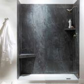 Cracked Slate Shower Wall Kit 32x60x78 | Tiles By Kia