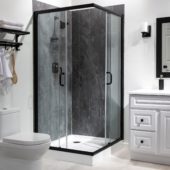 Cracked Slate Shower Wall Kit 36x60x78 | Tiles By Kia