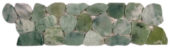 Crystal Green Semi-Precious Stone Mosaic Interlocking Border | Tiles By Kia