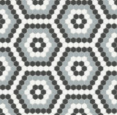 Dawn Blend Matte Hexagon Pattern Mosaic | Tiles By Kia