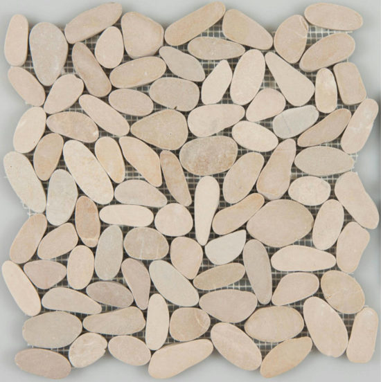 Driftwood Tan Flat Pebble | Tiles By Kia