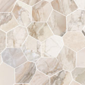 Dynasty Almond Polished/Matte 11X12 Eggs Mosaic | Tiles By Kia