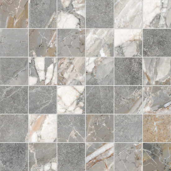 Dynasty Grey 2X2 Mosaic | Tiles By Kia