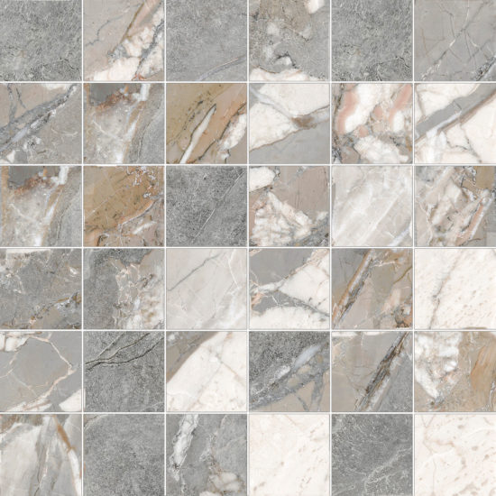 Dynasty Grey 2X2 Mosaic | Tiles By Kia