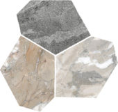 Dynasty Grey Polished/Matte 11X12 Eggs Mosaic | Tiles By Kia