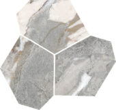 Dynasty Grey Polished/Matte 11X12 Eggs Mosaic | Tiles By Kia