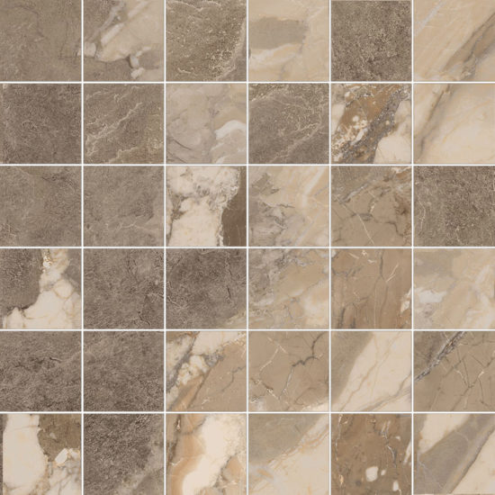 Dynasty Taupe 2X2 Mosaic | Tiles By Kia