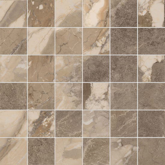 Dynasty Taupe 2X2 Mosaic | Tiles By Kia