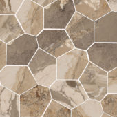 Dynasty Taupe Polished/Matte 11X12 Eggs Mosaic | Tiles By Kia