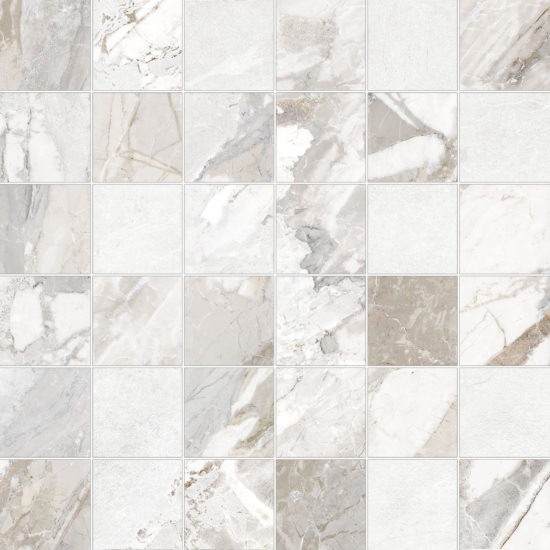 Dynasty White 2X2 Mosaic | Tiles By Kia