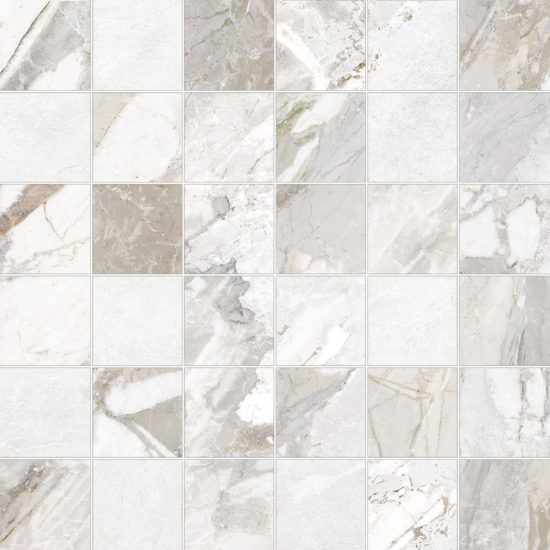 Dynasty White 2X2 Mosaic | Tiles By Kia