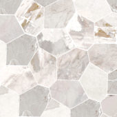 Dynasty White Polished/Matte 11X12 Eggs Mosaic | Tiles By Kia