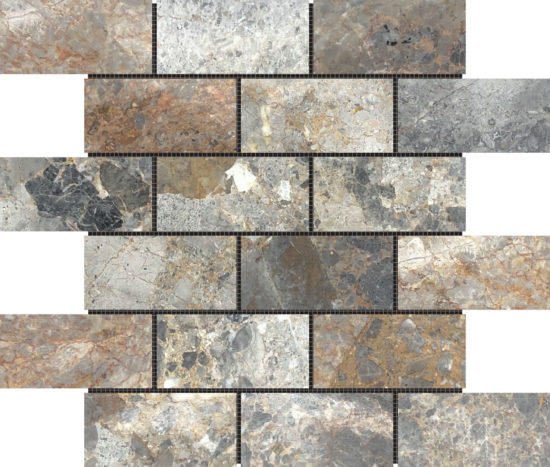 Elongated Hexagon Royal Vein “Leaves” Mosaic