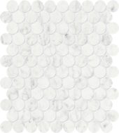 Eterna Bianco 1.25 Polished Penny Round Mosaic | Tiles By Kia