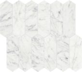 Eterna Bianco 2x6 Polished Picket Mosaic | Tiles By Kia
