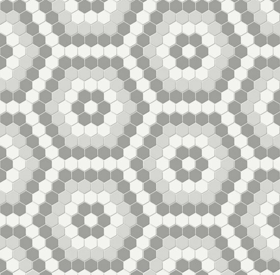 Evening Blend Matte Hexagon Pattern Mosaic | Tiles By Kia