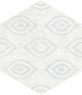 Form 5.5X6.3” White Decor Hexagon | Tiles By Kia