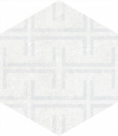 Form 5.5X6.3” White Decor Hexagon | Tiles By Kia
