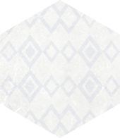 Form 5.5X6.3” White Decor Hexagon | Tiles By Kia