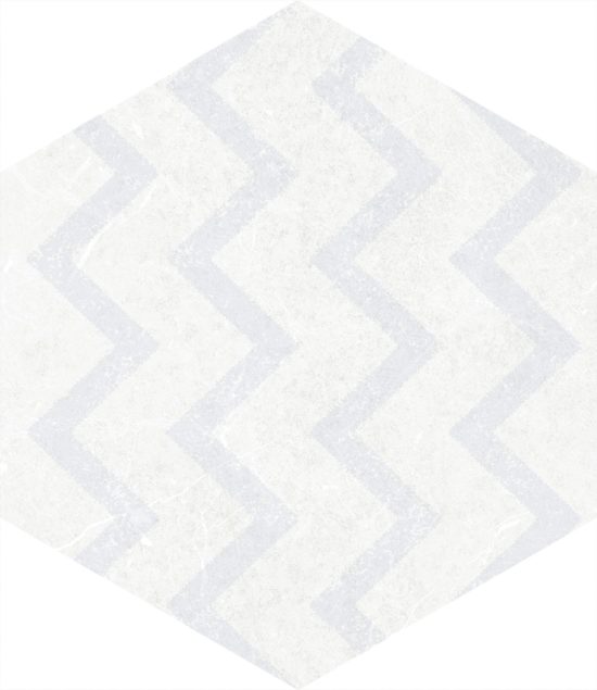 Form 5.5X6.3” White Decor Hexagon | Tiles By Kia