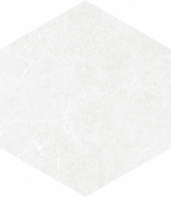 Form 5.5X6.3” White Hexagon | Tiles By Kia