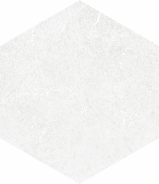 Form 5.5X6.3” White Hexagon | Tiles By Kia