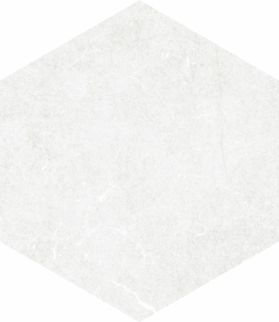 Form 5.5X6.3” White Hexagon | Tiles By Kia