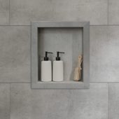 Frost Nickel Shower Niche 14.5x12 Inside | Tiles By Kia