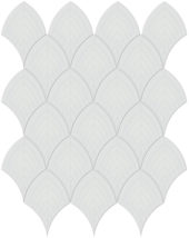 Gallery Grey Glossy Scallop Mosaic | Tiles By Kia