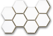 Gilded Hex Mosaic | Tiles By Kia