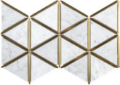 Gilded Triangles Mosaic | Tiles By Kia