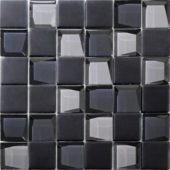 Glass 2"x2" Grey Mix Mosaic | Tiles By Kia