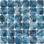 Glass Square Blue Marble Pattern Mix Mosaic | Tiles By Kia