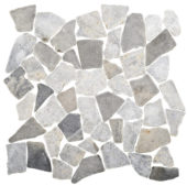 Grey Mix Mini Opus Marble Mosaic | Tiles By Kia