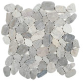 Grey Pebble Sliced Mosaic | Tiles By Kia