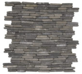 Grey Stacked Brick Marble Interlocking Mosaic | Tiles By Kia