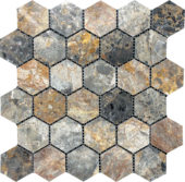 Hexagon Royal Vein Mosaic | Tiles By Kia