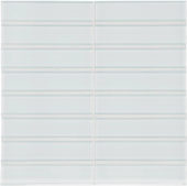 Ice 1.5X6 Stacked Mosaic | Tiles By Kia