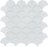 Ice Scallop Mosaic | Tiles By Kia
