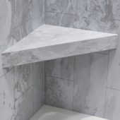 Iced Pewter Shower Bench 26x18.63x3 | Tiles By Kia