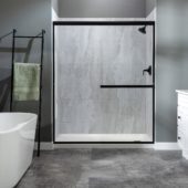 Iced Pewter Shower Wall Kit 32x60x78 | Tiles By Kia