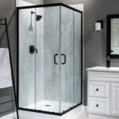 Iced Pewter Shower Wall Kit 36x60x78 | Tiles By Kia