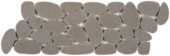 Light Grey Sliced Reconstituted Pebble Mosaic Interlocking Border | Tiles By Kia