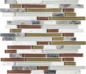 Linear Cabernet Mosaic | Tiles By Kia