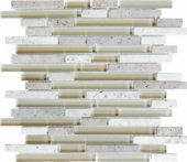 Linear Creme Brulee Mosaic | Tiles By Kia